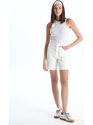 Lc Waikiki Yeni Sezon Bermuda Fit Kadın Jean Şort