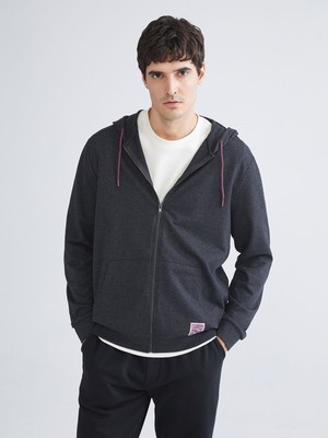 Lc Waikiki Yeni Sezon Kapüşonlu Uzun Kollu Erkek Fermuarlı Sweatshirt