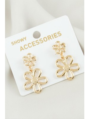 Zero Lvsqvr Papatya Metal Küpe-Sarı