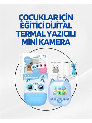 Dijital Termal Yazıcılı Mini Kamera – Hd Video & Anında Fotoğraf Çıktısı