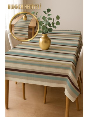 Dolce Mariee Şık Dokulu Leke Tutmaz Masa Örtüsü MSRT012