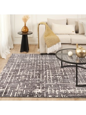 Kaşmir Halı 7/24 Iskandinav Sten Antrasit 100X300 cm