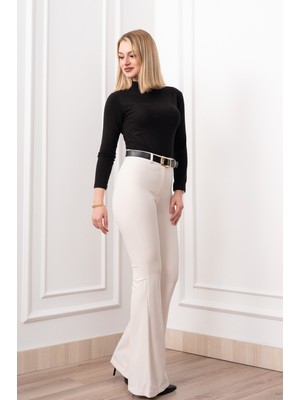 MissVina Elitecontour High-Waist Flare Atlas Pantolon