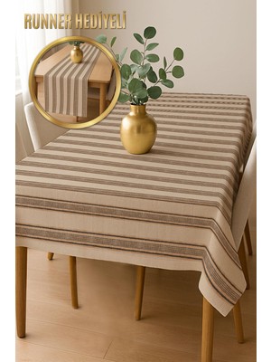 Dolce Mariee Şık Dokulu Leke Tutmaz Masa Örtüsü MSRT011