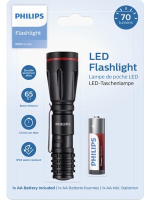 Philips SFL1000P/10 LED El Feneri 70 Lümen Su Geçirmez Hafif Tasarım ile Güvenilir Aydınlatma