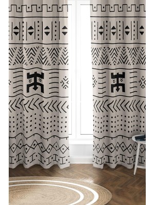 Dolce Mariee Parlak Saten Mikro Kumaş Çift Kanat Fon Perde Takımı PRD0011