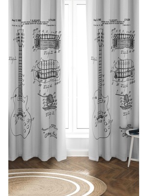 Dolce Mariee Parlak Saten Mikro Kumaş Çift Kanat Fon Perde Takımı PRD0019