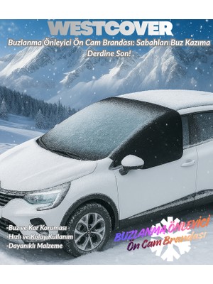 WestCover Alfa Romeo Sprint Siyah Kar-Buzlanma Önleyici Ön Cam Brandası,örtüsü