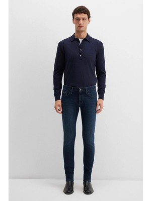 Mavi James Lux Black Puslu Koyu Mavi Jean Pantolon 0042490825