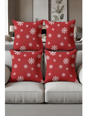 Dolce Mariee Dijital Baskılı Yumuşak Dokulu 4’lü Kırlent Kılıfı Takımı (43X43 Cm) KRL0049