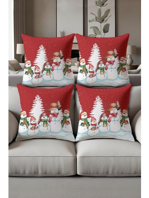 Dolce Mariee Dijital Baskılı Yumuşak Dokulu 4’lü Kırlent Kılıfı Takımı (43X43 Cm) KRL0048