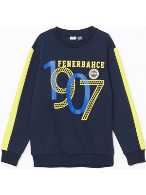 Lc Waikiki Yeni Sezon Bisiklet Yaka Fenerbahçe Baskılı Erkek Çocuk Sweatshirt