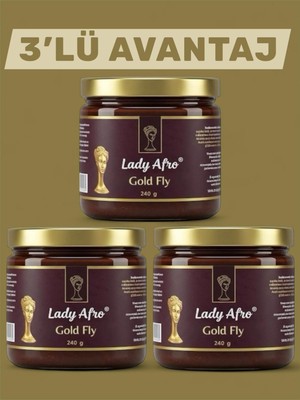 3 x 240 gr Anzeli Lady Gold Fly Ballı Polenli Ginsengli Multivitamin Mesir Macunu