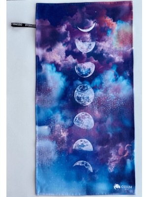 Oxium Bear Mikrofiber, Fitness Spor Havlusu 50X90 Yoga, Pilates, Reformer, Pamuklu Özel Tasarım- Lunarıs
