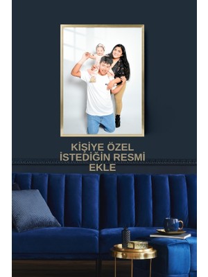 Hediye Metal Baskı Kişiye Özel Aile Hediye Çerçeveli Metal Poster Tablo