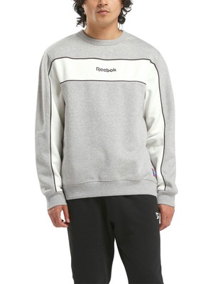 Reebok cl Team Tradıtıon Crew Gri Unisex Sweatshirt