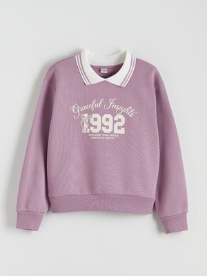 Lc Waikiki Yeni Sezon Polo Yaka Kız Çocuk Kalın Sweatshirt