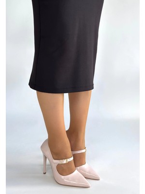 Bosel Tiej Bej Rugan Stiletto Ayakkabı