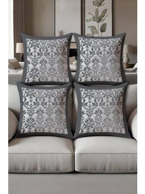 Dolce Mariee Dijital Baskılı Yumuşak Dokulu 4’lü Kırlent Kılıfı Takımı (43X43 Cm) KRL0033