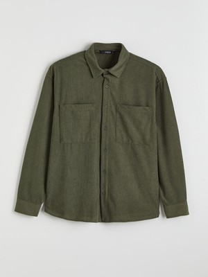 Lc Waikiki Yeni Sezon Regular Fit Uzun Kollu Kadife Erkek Gömlek