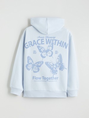 Lc Waikiki Yeni Sezon Kapüşonlu Kız Çocuk Kalın Sweatshirt