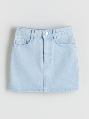 Lc Waikiki Yeni Sezon Beli Ayarlanabilir Lastikli Kız Çocuk Jean Etek