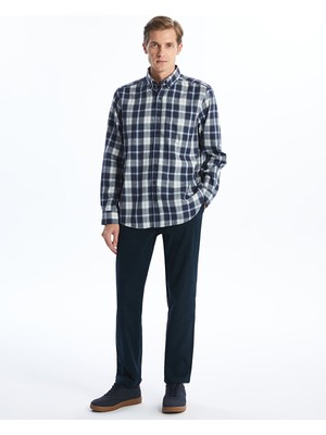 Lc Waikiki Yeni Sezon Regular Fit Uzun Kollu Ekose Gabardin Erkek Gömlek