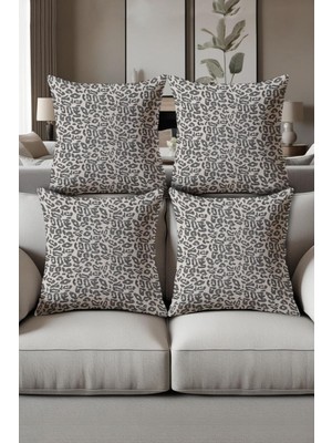 Dolce Mariee Dijital Baskılı Yumuşak Dokulu 4’lü Kırlent Kılıfı Takımı (43X43 Cm) KRL0023