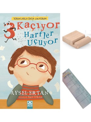 Altın Kitaplar 3 Kaçıyor Harfler Uçuyor / Aysel Ertan / 2. Sınıf / 6-7 Yaş Hikaye+Tablet Tutucu+Takip Ayracı
