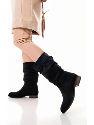 Zengezur Mall Nrtmsa Plod Siyah Süet Çizme (Numara: 39)