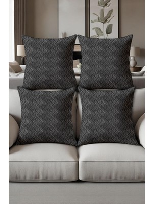 Dolce Mariee Dijital Baskılı Yumuşak Dokulu 4’lü Kırlent Kılıfı Takımı (43X43 Cm) KRL0016
