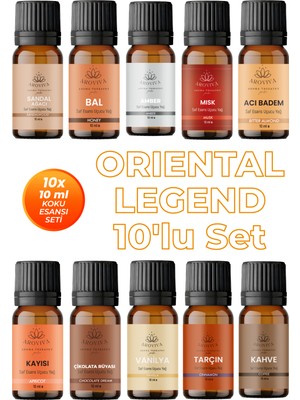 Aroviva Oriental Legend 10'lu Set Oda Kokusu Esansı - Lüks (10X10ML)