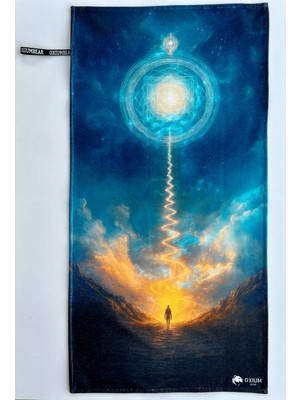 Oxium Bear Mikrofiber, Fitness Spor Havlusu 50X90 Yoga, Pilates, Reformer, Pamuklu Özel Tasarım- Uyanış