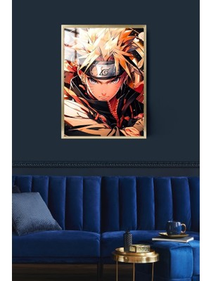 Hediye Metal Baskı Naruto Anime Naruto Çerçeveli Metal Poster Tablo