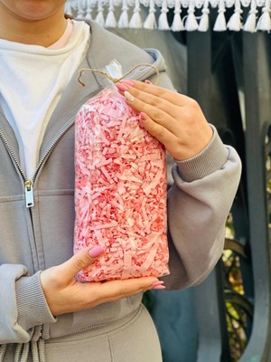 Orbak Kağıtçılık Pembe Kırpık Kağıt 50 gr | Z Zigzag Kutu Dolgu ve Süsleme Kağıdı | Sevgililer Günü Hediye Kutusu Için