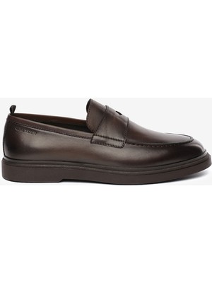 Greyder Erkek Kahverengi Hakiki Deri Loafer Ayakkabı 5K1LA18493
