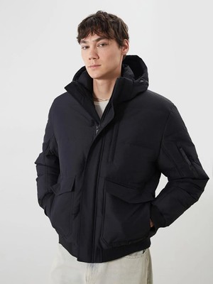 LC Waikiki Standart Kalıp Kapüşonlu Erkek Mont  (W5)