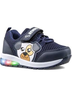 Bukond Bebe Günlük Comfort Ultra Yumuşak Ortopedik Rahat Taban Cırt Bantlı Işıklı Spor Ayakkbı Sneaker