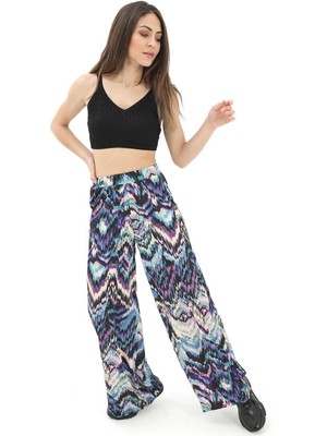 Isawella Dalga Desenli Pantolon - Saksmavisi