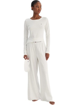 Tommy Hilfiger Kadın Beyaz Pijama Takımı UW0UW06157