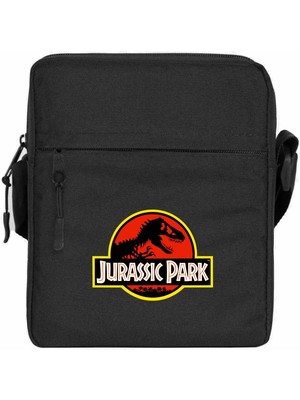 Zepplin Giyim Jurassic Park Classic Omuz Çantası Fermuarlı Siyah Renk