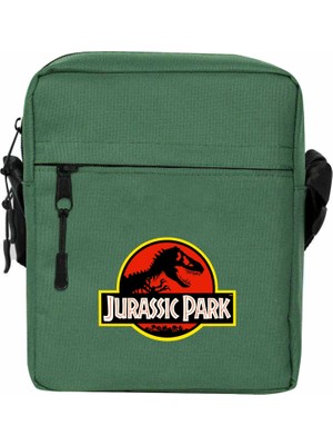 Zepplin Giyim Jurassic Park Classic Omuz Çantası Fermuarlı Yeşil Renk