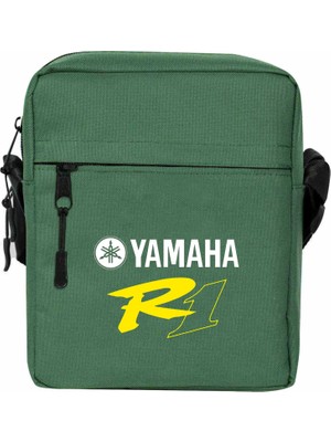 Zepplin Giyim Yamha R1 Omuz Çantası Fermuarlı Yeşil Renk