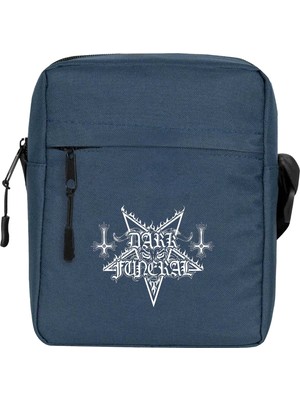 Zepplin Giyim Dark Funeral Omuz Çantası Fermuarlı Lacivert Renk