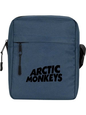 Zepplin Giyim Arctic Monkeys Logo Omuz Çantası Fermuarlı Lacivert Renk