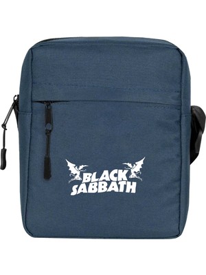 Zepplin Giyim Black Sabbath Omuz Çantası Fermuarlı Lacivert Renk