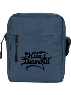 Zepplin Giyim King Diamond Logo Omuz Çantası Fermuarlı Lacivert Renk