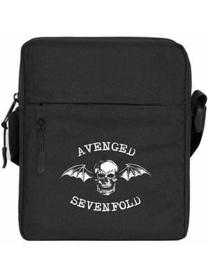 Zepplin Giyim Avenged Sevenfold Classic Omuz Çantası Fermuarlı Siyah Renk