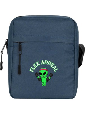 Zepplin Giyim Alien Lift Omuz Çantası Fermuarlı Lacivert Renk