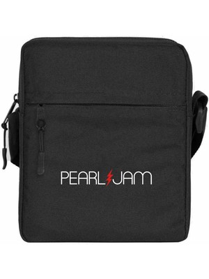 Zepplin Giyim Pearl Jam Lighting Omuz Çantası Fermuarlı Siyah Renk